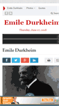 Mobile Screenshot of emiledurkheim.org